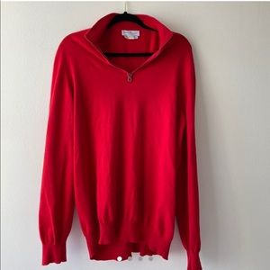 Salvatore Ferragamo red sweatshirt